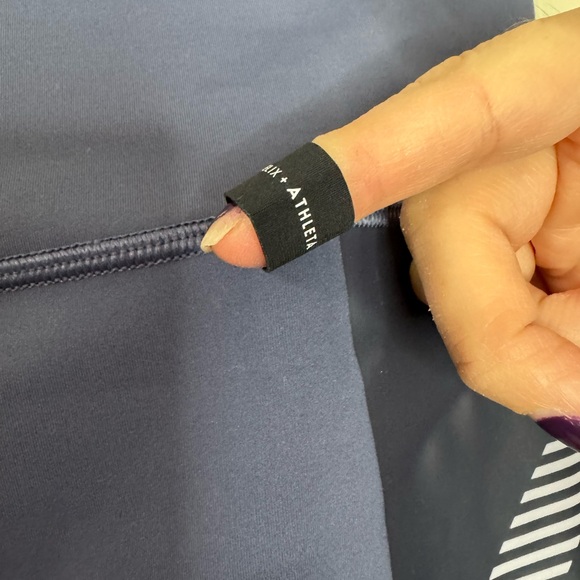 ATHLETA x Allyson Felix 💙 Navy Athletic High Waist Leggings, Reflective (Medium) - Picture 7 of 15